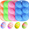 Silicone 6-Cavity Easter Egg Shape Cake Baking Mold